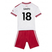 Liverpool Cody Gakpo #18 Bortatröja Barn 2026-27 Kortärmad (+ Korta byxor)